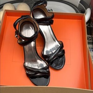 Coach Black Patent Leather Heels